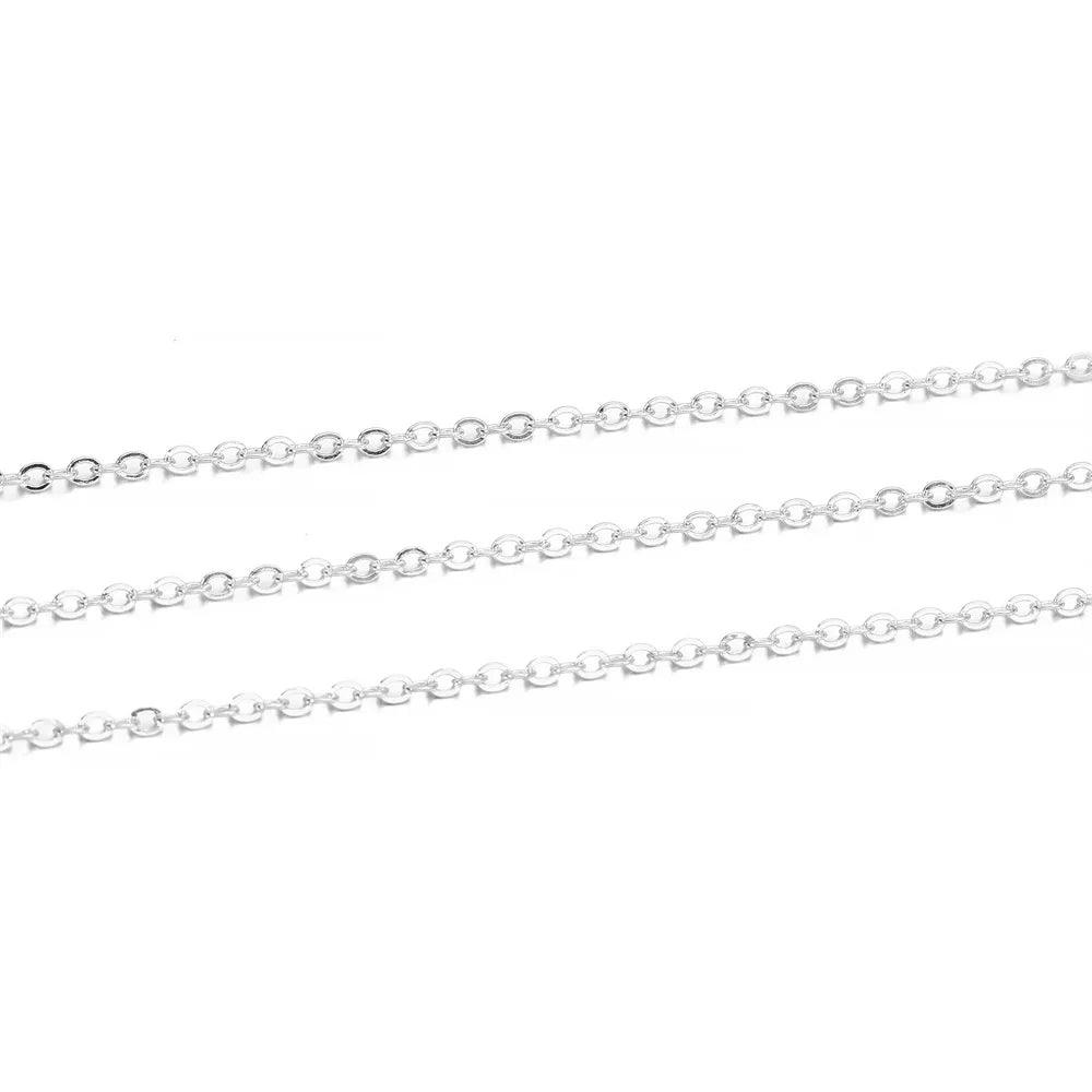5 M/lot Gold/Bronze Plated Necklace Chain For Jewelry Making Findings DIY Necklace Chains Materials Handmade Supplies