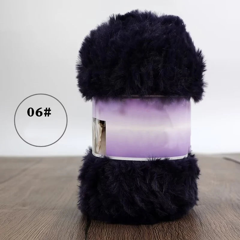 Imitation Fur Yarn 200g Knitting Warm Slippers Hats