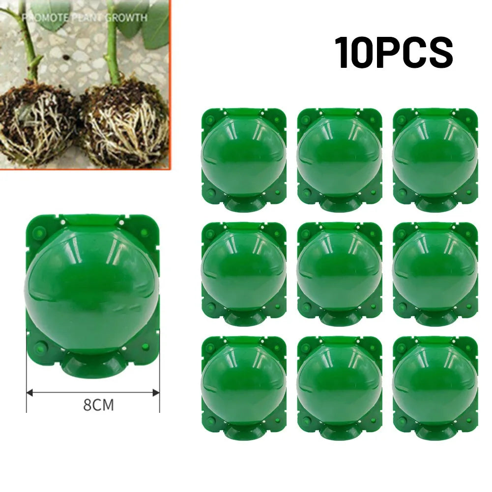 10Pcs Plant Rooting Equipment High Pressure Propagation Ball Garden Graft Box Plant Hydroponics Propagation Box