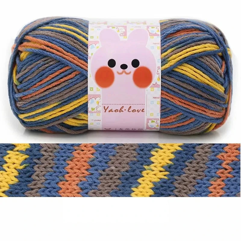 Milk Cotton Thick Yarn 170M Roll 100G For Hand Knitting