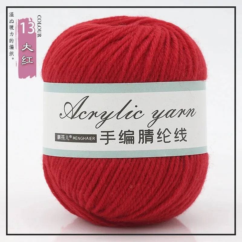 Four Strands Acrylic Knitting Yarn For DIY Handwoven Starter