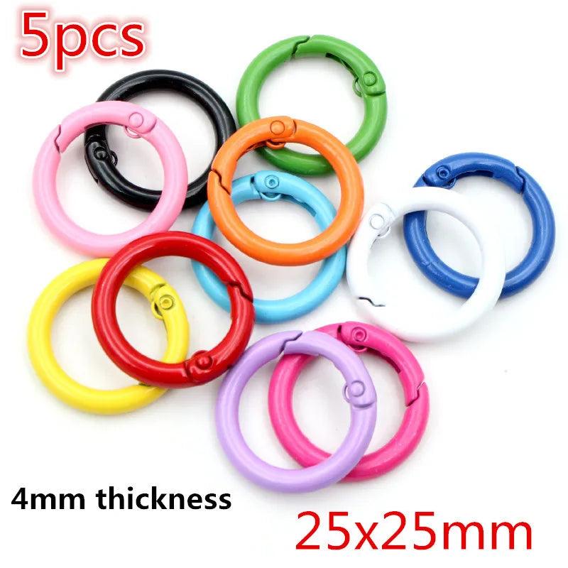 Colorful Mixed Alloy Split Jump Rings Lobster Clasp Eyelets Screw Pins Keychain DIY Jewelry Making Accessories Supplies