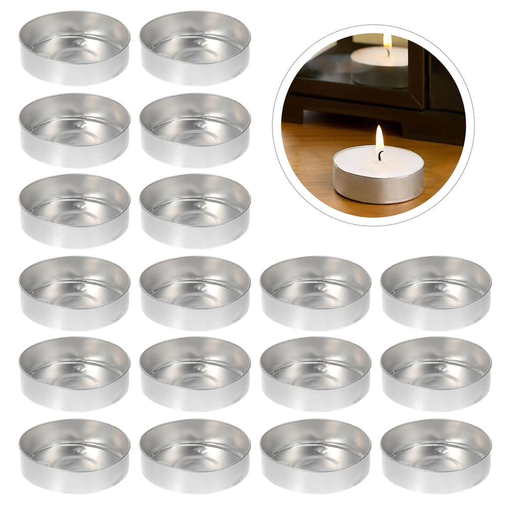 Tea Light Organizer Aluminum Tea Light Tins Candle Cups Tealight Candle Holder Empty Containers Diy Candle Making