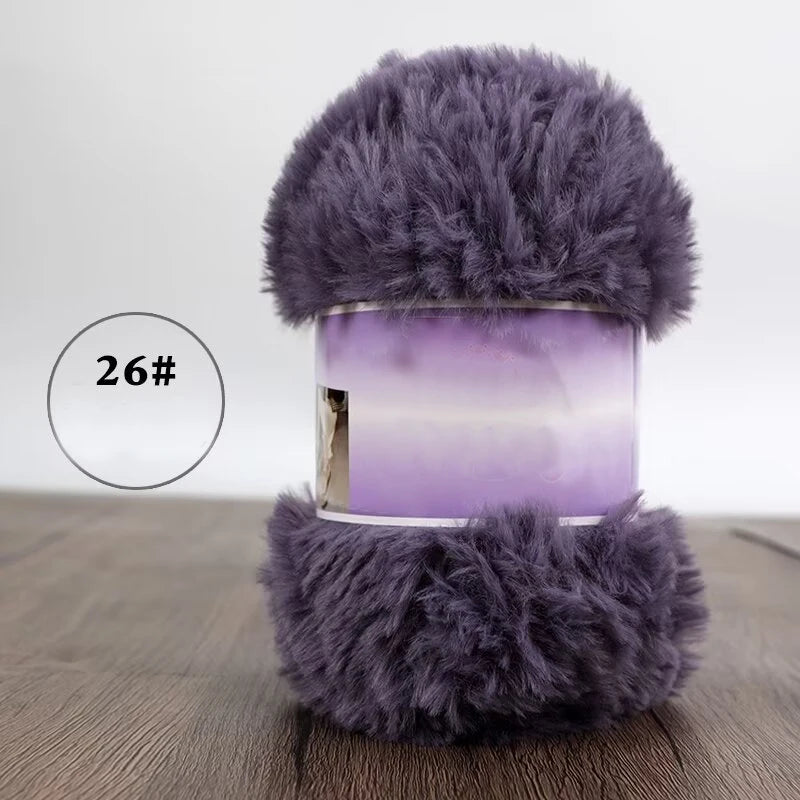 Imitation Fur Yarn 200g Knitting Warm Slippers Hats