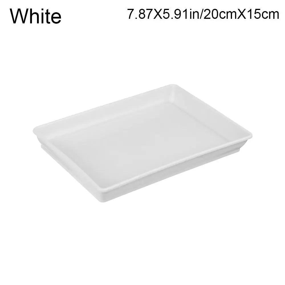 1PC Plastic Heavy Duty Rectangle Flower Pot Indoor Outdoor Plant Saucer Drip Trays Plastic Tray Saucers