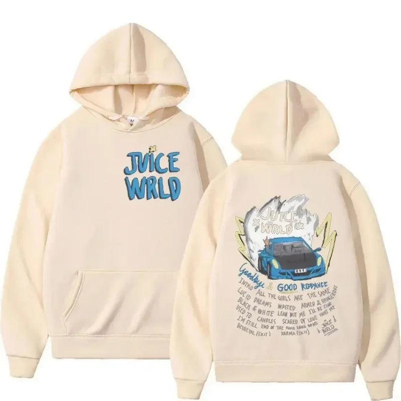 Juice WRLD Hoodies Men Women Hooded Sweatshirts Fashion Hip Hop Casual Pullovers Autumn Boys Girls Black Streetwear Juicewrld