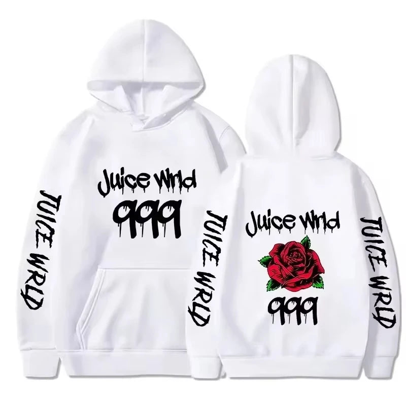Juice WRLD Women Hoodies 999 Print Pullover Juicewrld Hooded Music Rapper Hip Hop Joggers Singer Fleece Sweatshirt Fans Men Tops