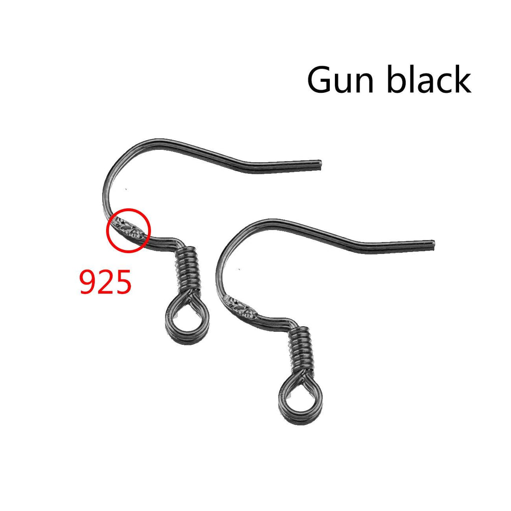 100pcs/lot Carven 925 Silver Copper Earrings Clasps Hooks Fittings DIY Jewelry Making Accessories Iron Hook Earwire Jewelry