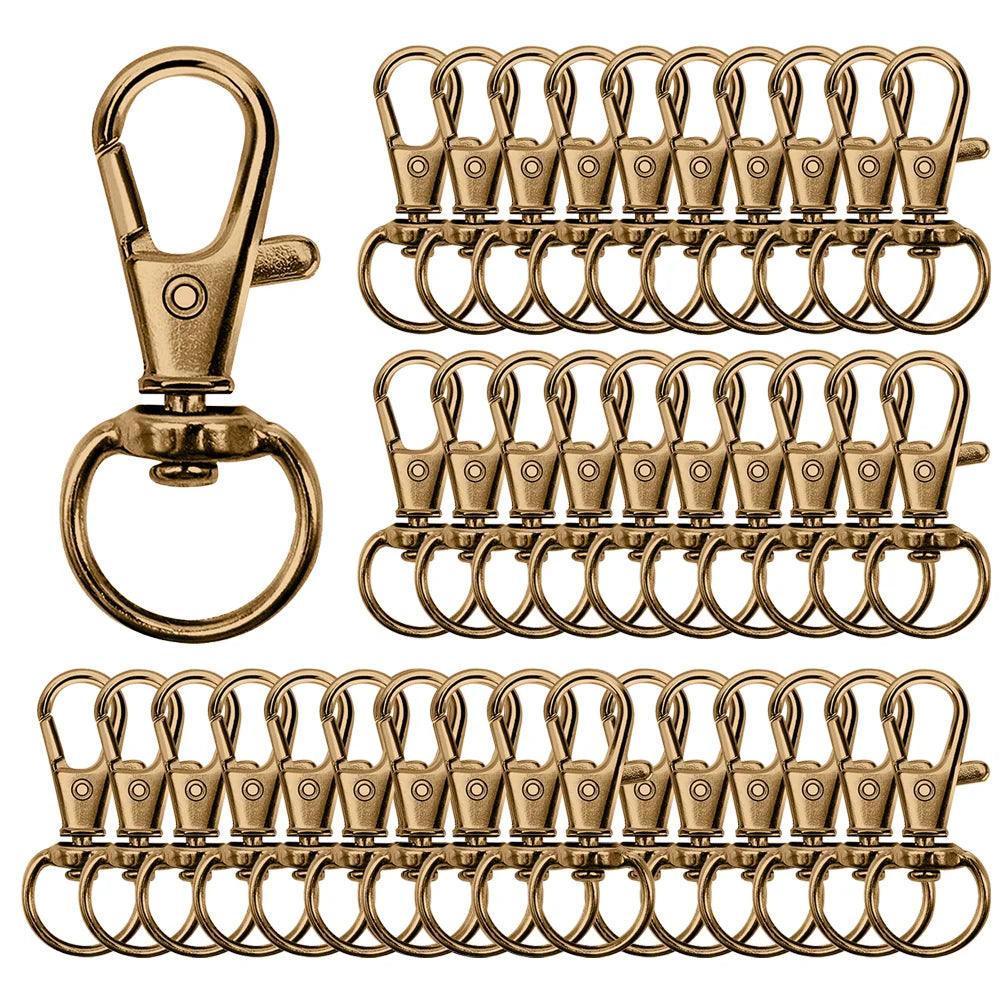 20Pcs Key Chain Clip Hooks Swivel Clasps Lanyard Snap Hook Lobster Claw Clasp for Keychain DIY Jewelry Crafts (32mm)