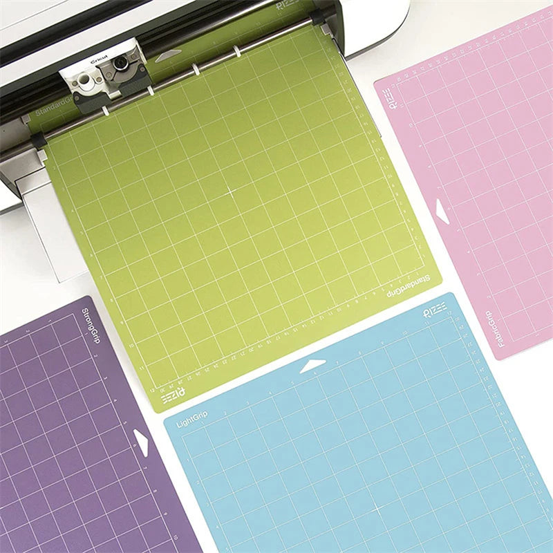 1pcs Mixed Color Engraving Machine Base Plate Cutting Mat for Cricut/cameo 4 with Adhesive PVC Cutting Mats 30x30cm