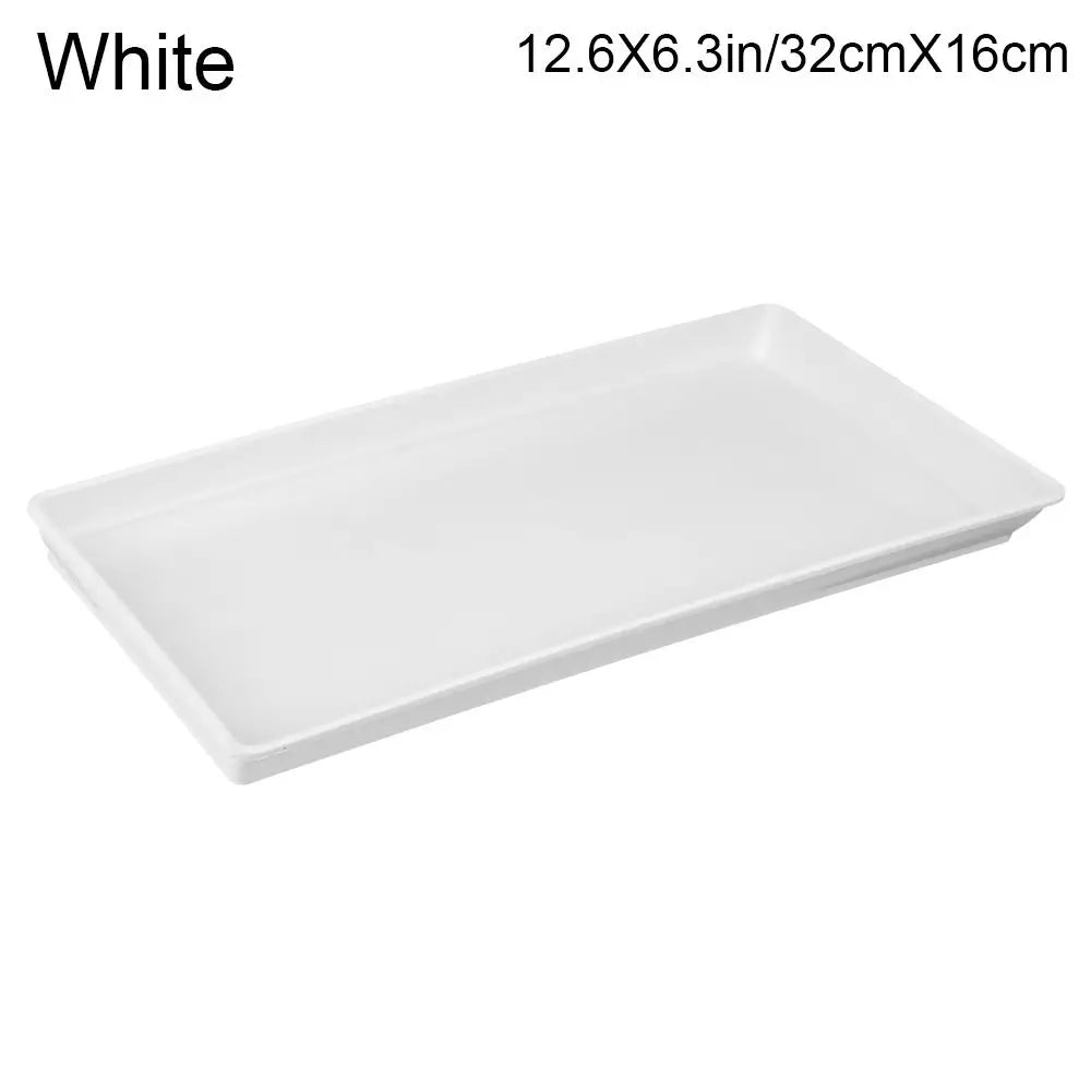 1PC Plastic Heavy Duty Rectangle Flower Pot Indoor Outdoor Plant Saucer Drip Trays Plastic Tray Saucers