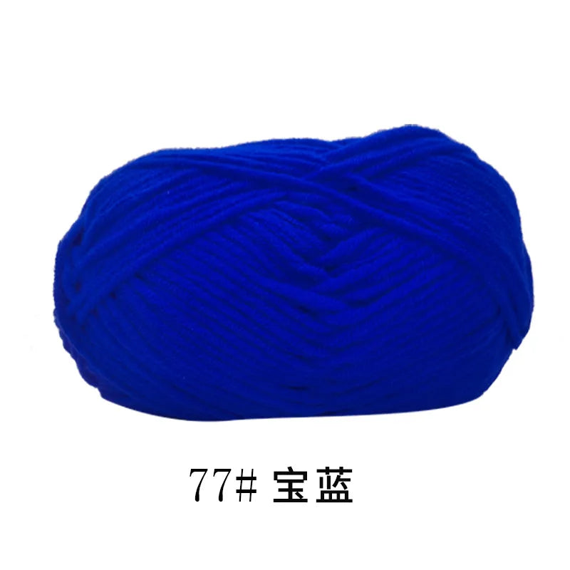 4ply Milk Cotton Knitting Yarn Set for Crochet Crafts and DIY Projects