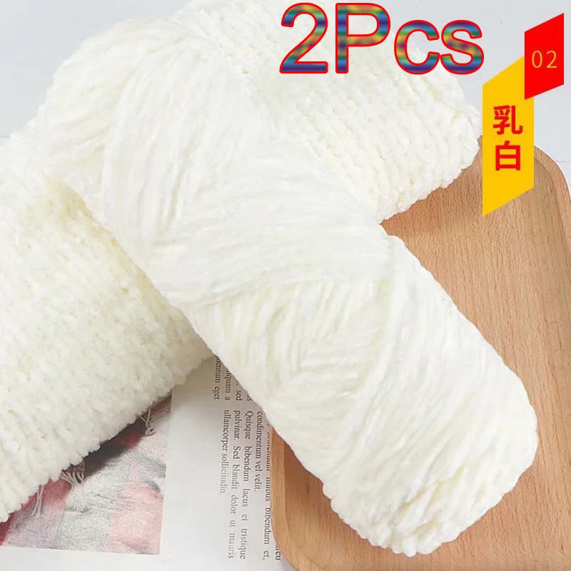 Chenille Velvet Yarn 100 Percent Polyester Amigurumi