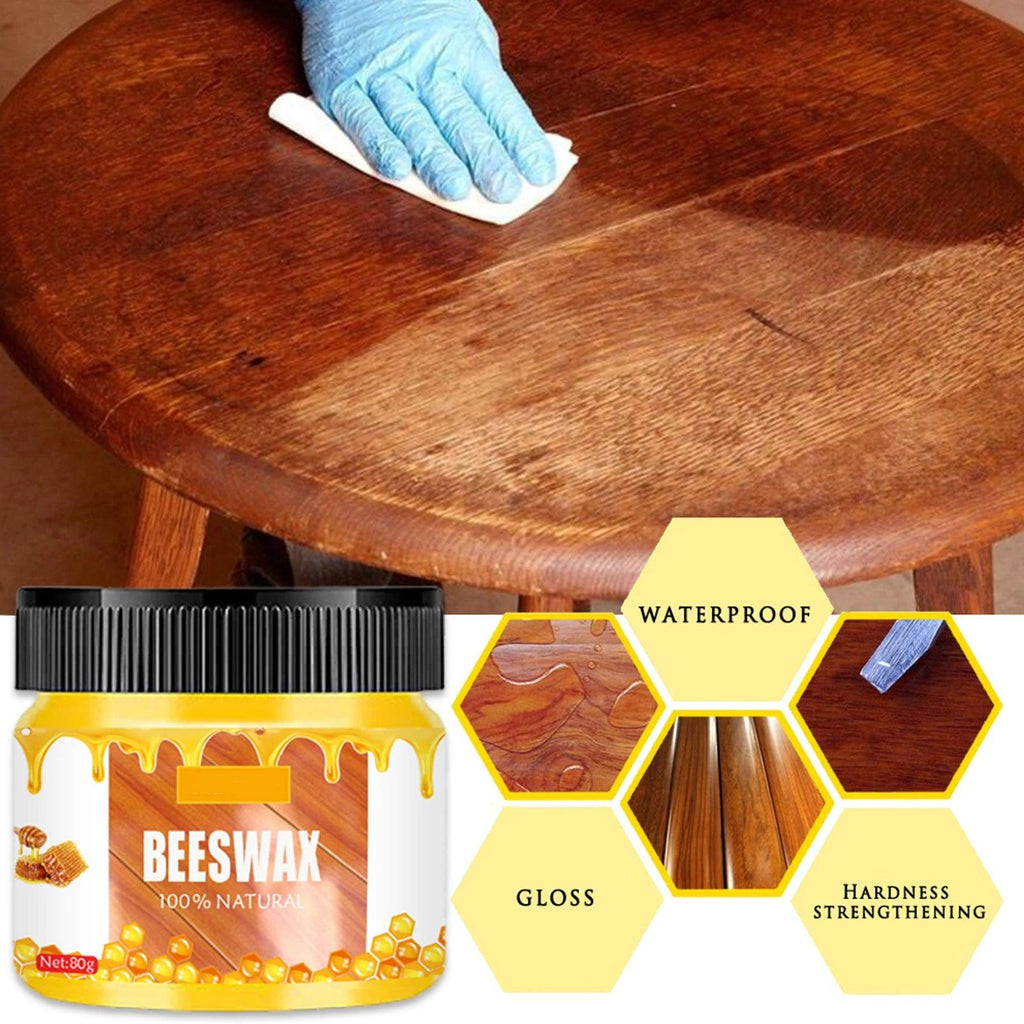 Wooden Furniture Care Wax Solid Wood Polishing Seasoning Natural Beeswax Polisher Waterproof Woodwork Care Maintenance Beeswax