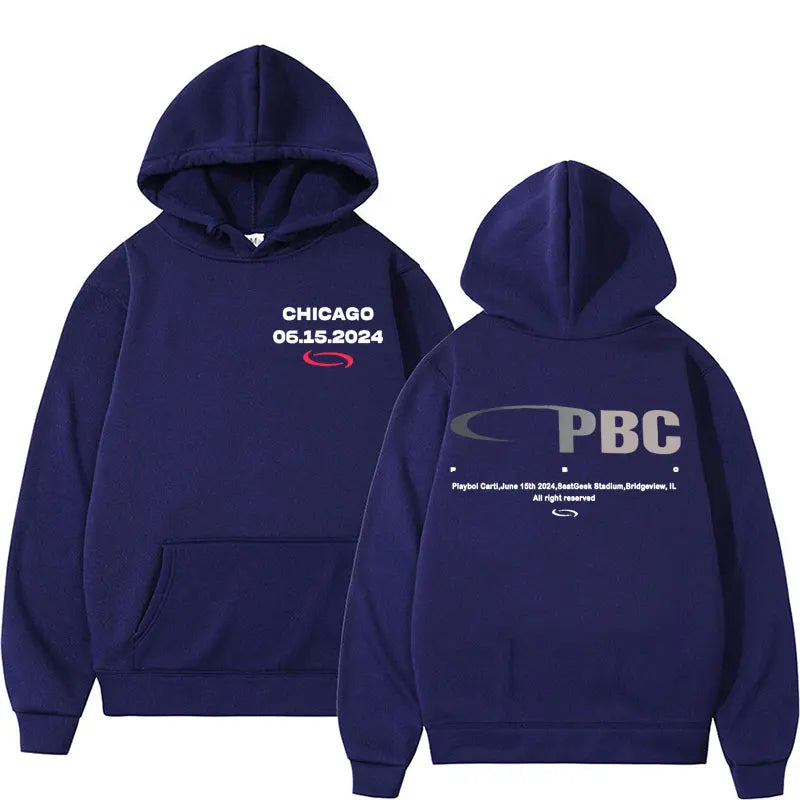 Playboi Carti PBC Opium Label Logo Print Hoodies Men Women Harajuku Y2k Hip Hop Sweatshirt Fashion Casual Fleece Pullover Hoodie