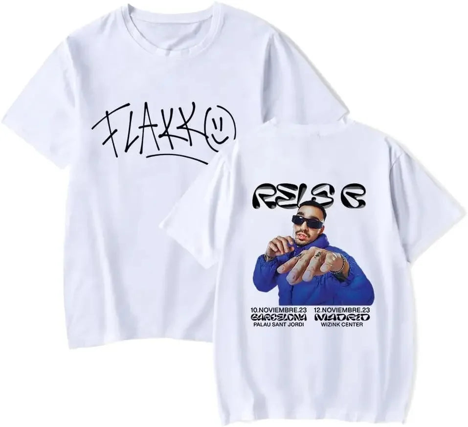 Rels B Rapper Merch Skinny Flakk Logo Print Unisex Casual Short Sleeve T-Shirt