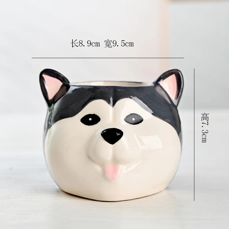 Ceramic Succulent Flower Pot Home Garden Animal Plant Pot Flower Vase Decoration Home Vase for Flower Office Table Decor
