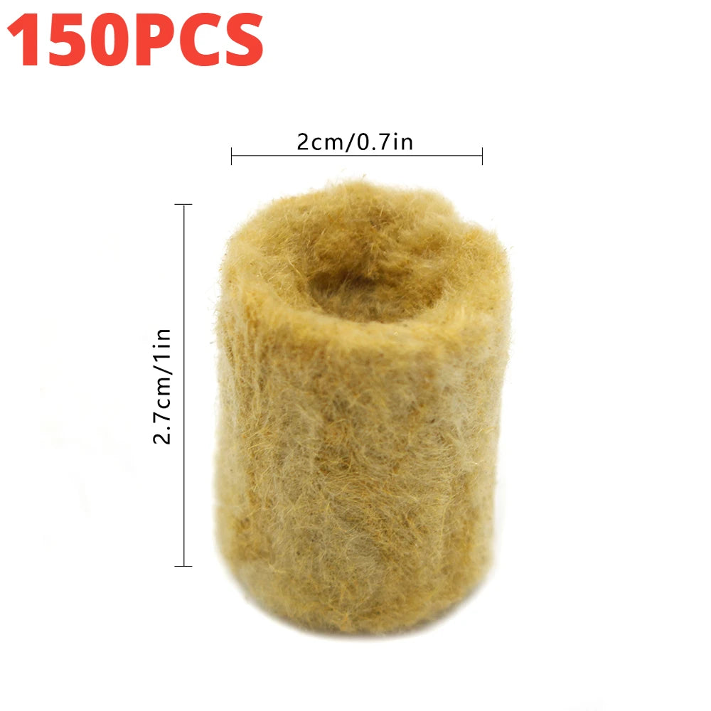 50-200pcs Seedling Grow Plug Hydroponic Grow Media Cubes Plant Cubes Soilless Substrate Seeded Rock Wool Plug Seedling Block