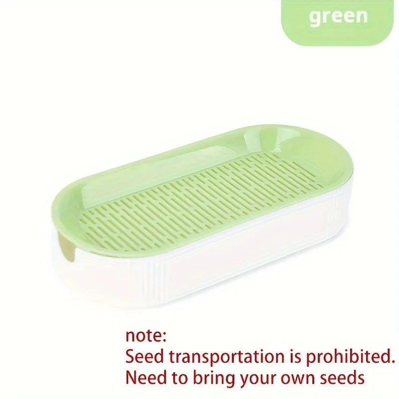 1pc New hydroponic box cat snack cat grass seed planting set separated soilless hydroponic cat grass