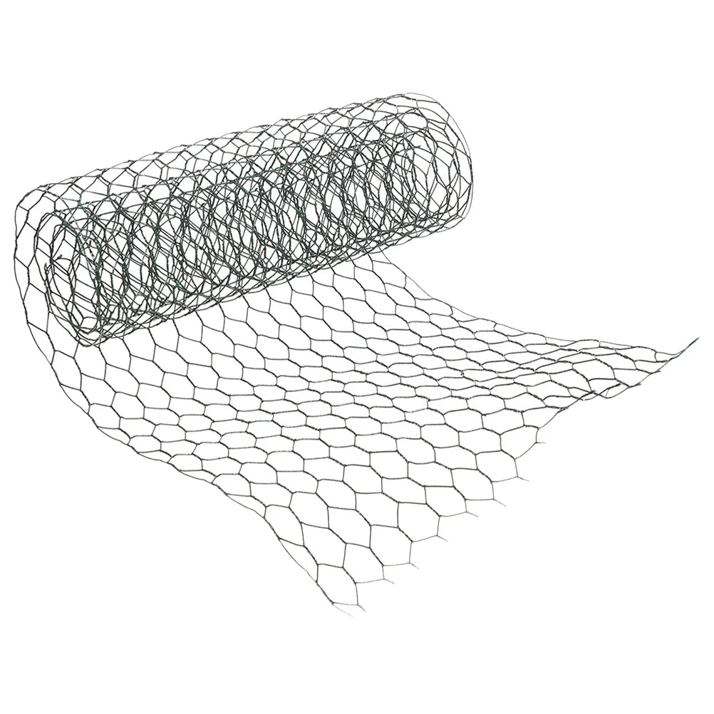 1 Roll Sturdy Iron Chicken Wire Net Flower Arrangement Wire Netting Chicken Wire for Floral