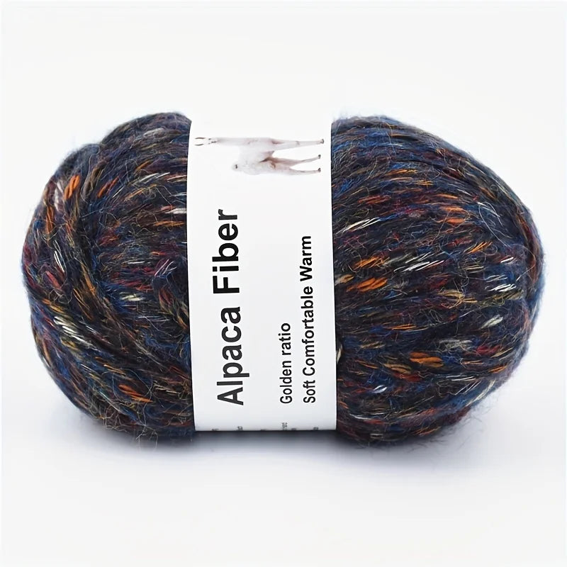 Vibrant Colorful Alpaca Wool Yarn 6 Pack For Hand Knitting
