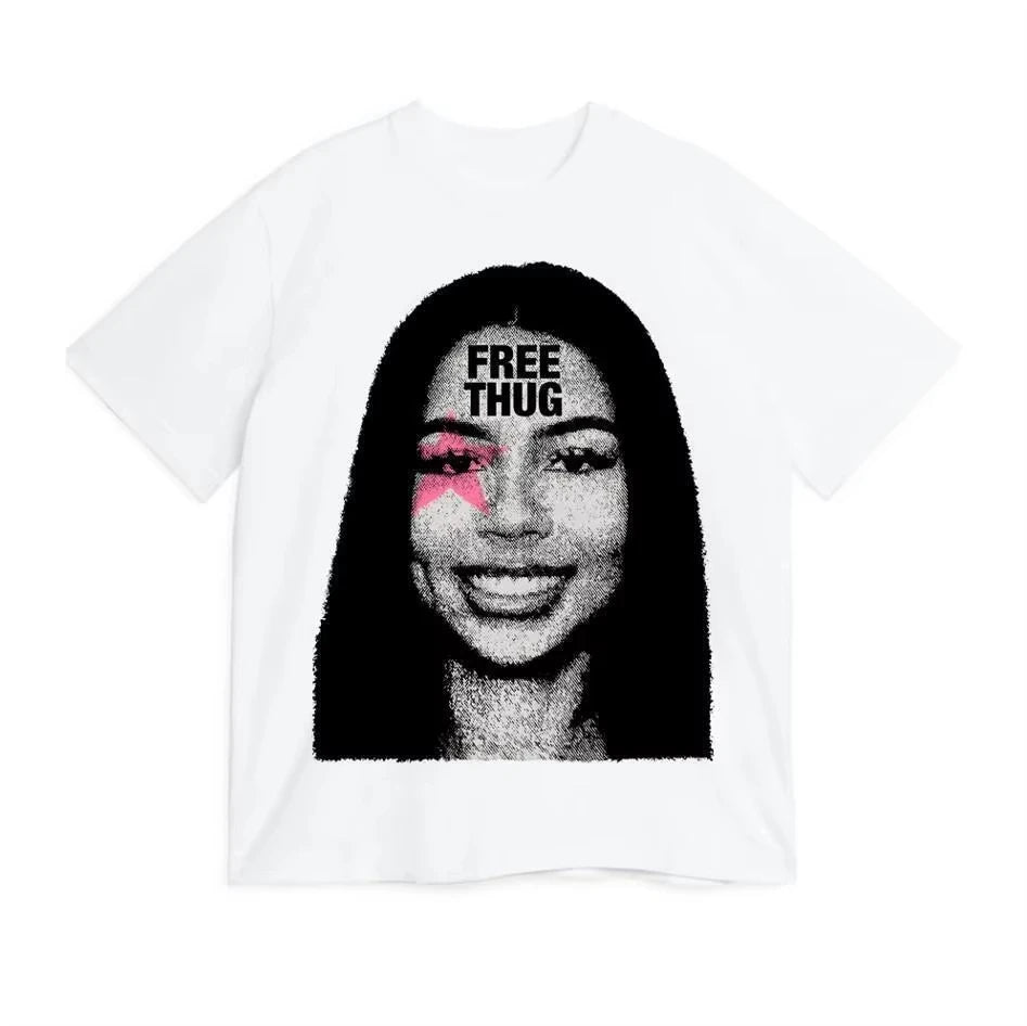 Women Cotton T-Shirt Mariah The Scientist Short Sleeve Round Collar Fashion Tee