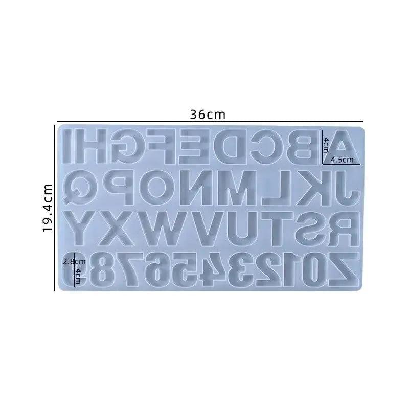 C DIY Alphabet Letter Pendant Resin Mold Crystal Epoxy Silicone Mold Keychain Multipurpose Mould