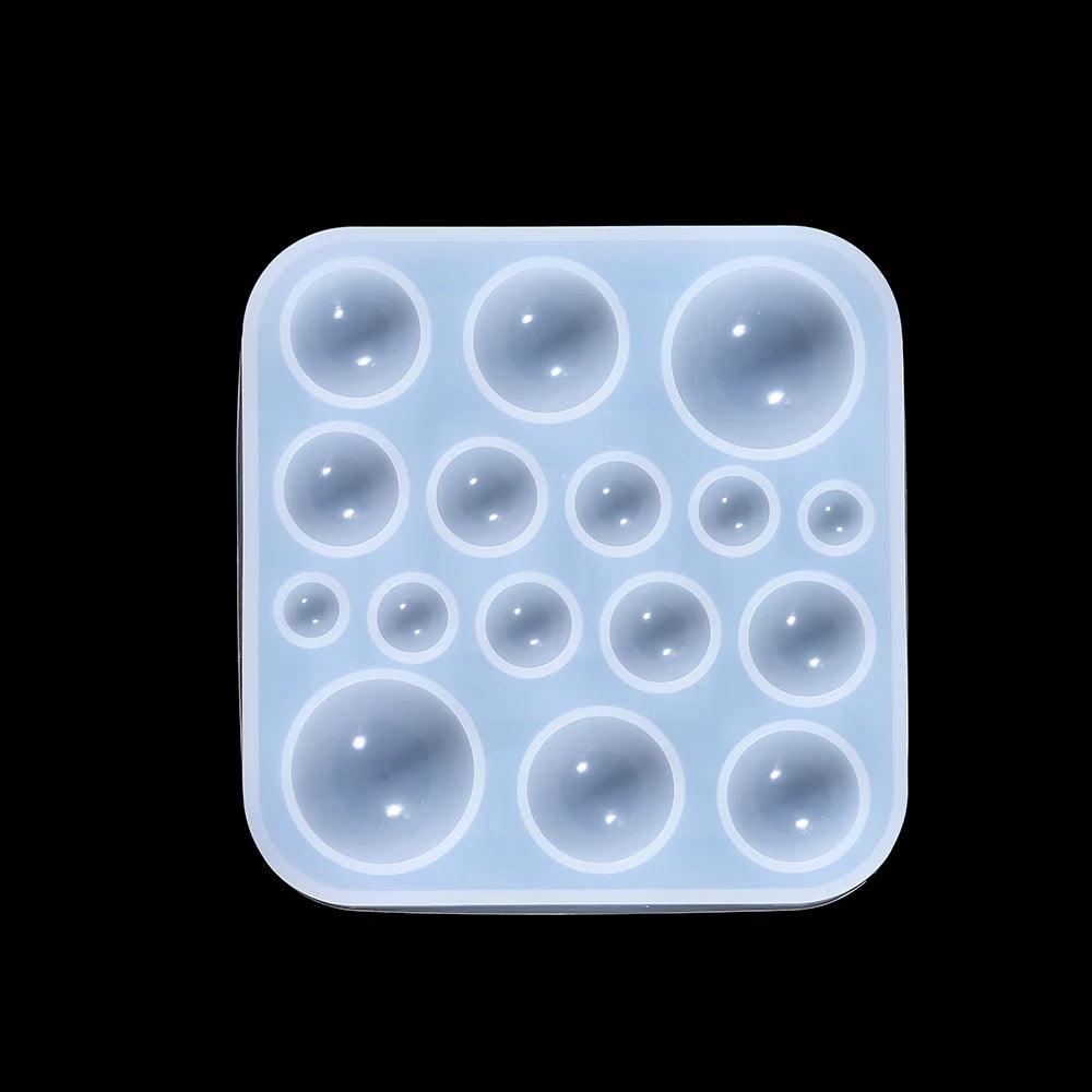 Round Cabochon Pendant Epoxy Resin Silicone Mould Jewelry Making Handmade Tool Crystal Epoxy Resin Molds Supplies