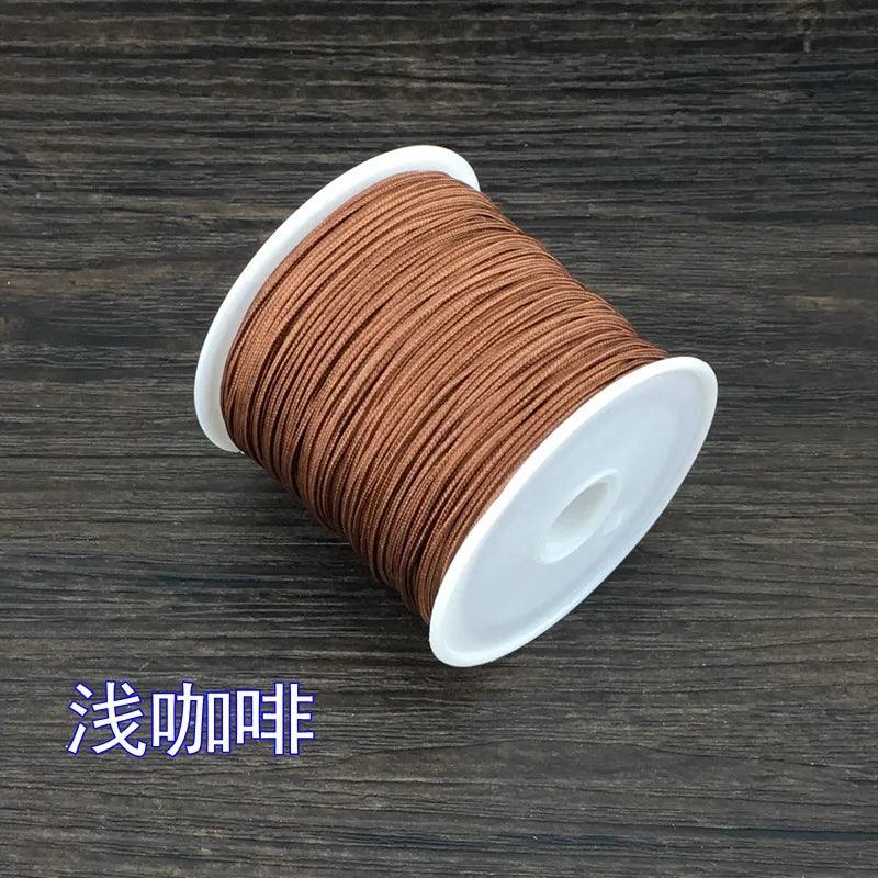 Jade Thread 50 Meters 0.8mm Handmade DIY Material Woven Rope Bracelet Red Thread Rope Necklace Woven Rope