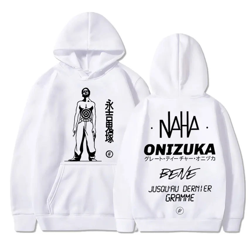 French Rap Band Le Monde Chico Album PNL Onizuka Print Hoodie Oversize Hoodies Streetwears Casual Hip Hop Hooded Sweatshirts