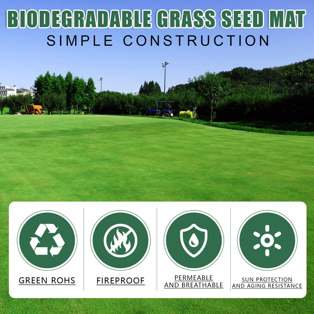 Biodegradable Grass Seed Mat Roll Wind Prevention Soil Consolidation Grass Mat for Promoting Plant Growth