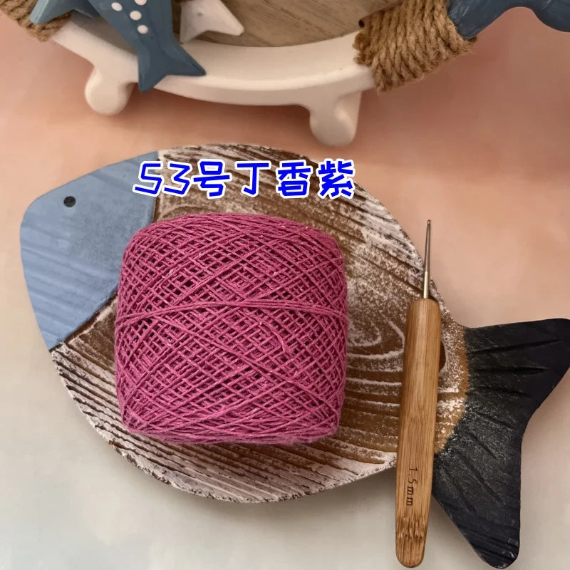 100g 100% Cotton Crocheting Lace Yarn for Hand Knitting and Amigurumi Projects