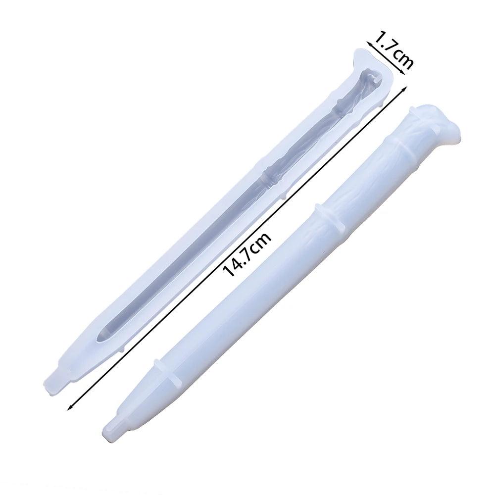 DIY Crystal Epoxy Resin Mold Irregular Shape Magic Wand Ballpoint Pen Silicone Mold Handmade Crafts Tool Resin Casting Molds