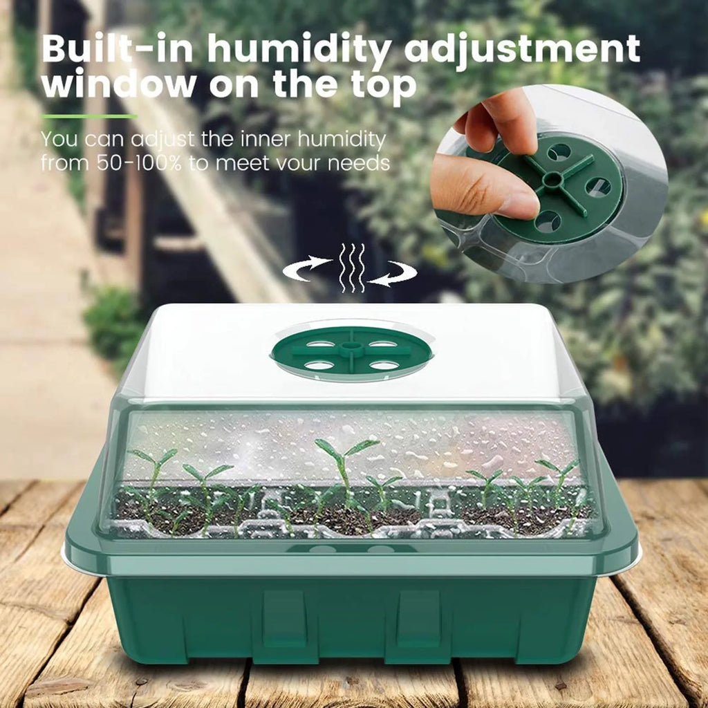 2024 New 1/2/5pcs 12 Hole Plant Seed Grows Box Nursery Seedling  Garden Yard Tray Hot