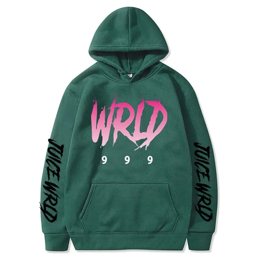 Rapper Juice Wrld 999 Letter Printed Hoodie Y2k Women's Casual Fashion Sportswear Autumn/Winter Hoodie Men's Women's Clothing