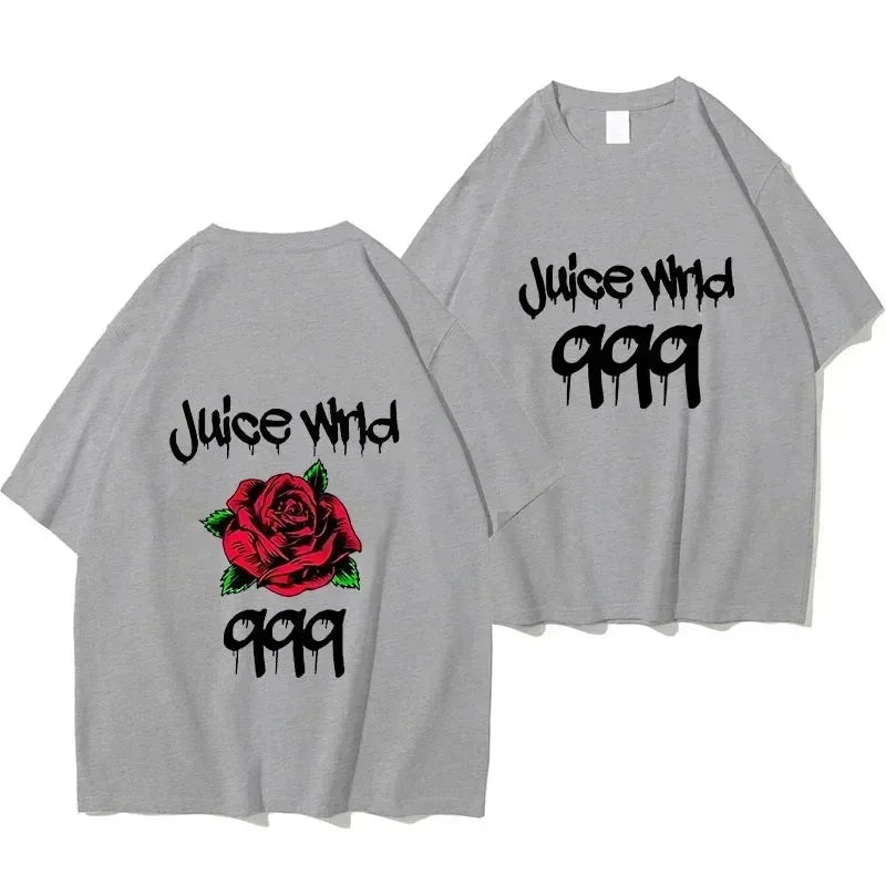 Rapper Juice Wrld 999 Short T Shirt Men's Women's Letter Printed Tshirts Y2k Casual Fashion Sportswear Summer Clothing
