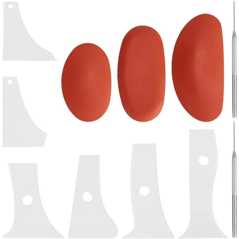 6 Pcs Profile Rib Bundle Pottery Shaper Tool for Ceramic Mugs Coffee Cups Bowl DIY Crafts Clay Craft Tools Sets(Equipped