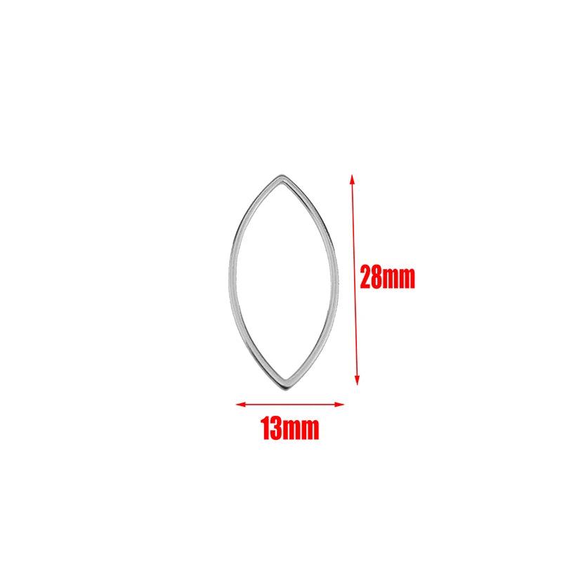 10pcs Stainless Steel Charms Connectors Hollow Frame Bezel Cross Moon for DIY Casting Necklaces Earrings Jewelry Making Supplies