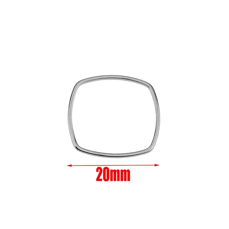 10pcs Stainless Steel Charms Connectors Hollow Frame Bezel Cross Moon for DIY Casting Necklaces Earrings Jewelry Making Supplies