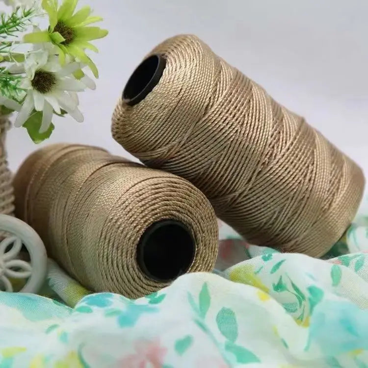 1.5mm 200m Summer Crochet Yarn Ice Silk Craft Thread for Hats Dolls Sewing Bags Crocheting