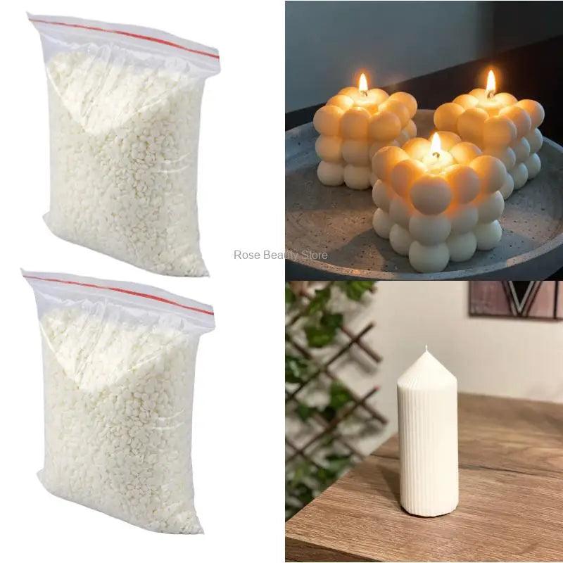 1KG Paraffin Wax Cera Alba Candle Raw Material Scented Candle Material Soy Wax Candle Making Supply Handmade Mold candle wax - Winord