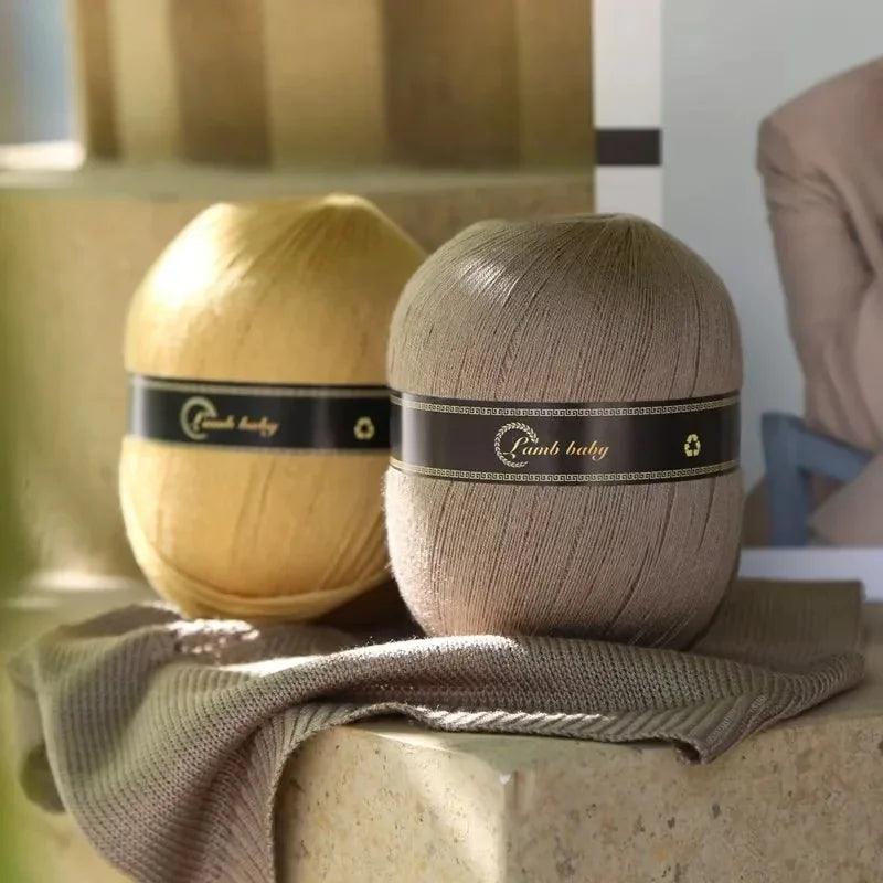 150g/Pc Pure Silk Cotton yarn Lace Thread Soft Summer line Hand Woven DIY Half Sleeve Hat Scarves Sweater