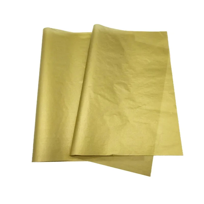 20 Sheets/lot Gold Silver Rose Gold Pattern Tissue Paper 50x70cm Shoes Clothes Gift Paper Floral Wine Packing Papers