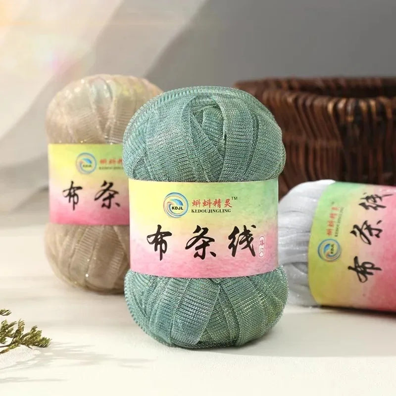 Colorful Sparkling Metallic Knitting Yarn 50g 30m Crochet