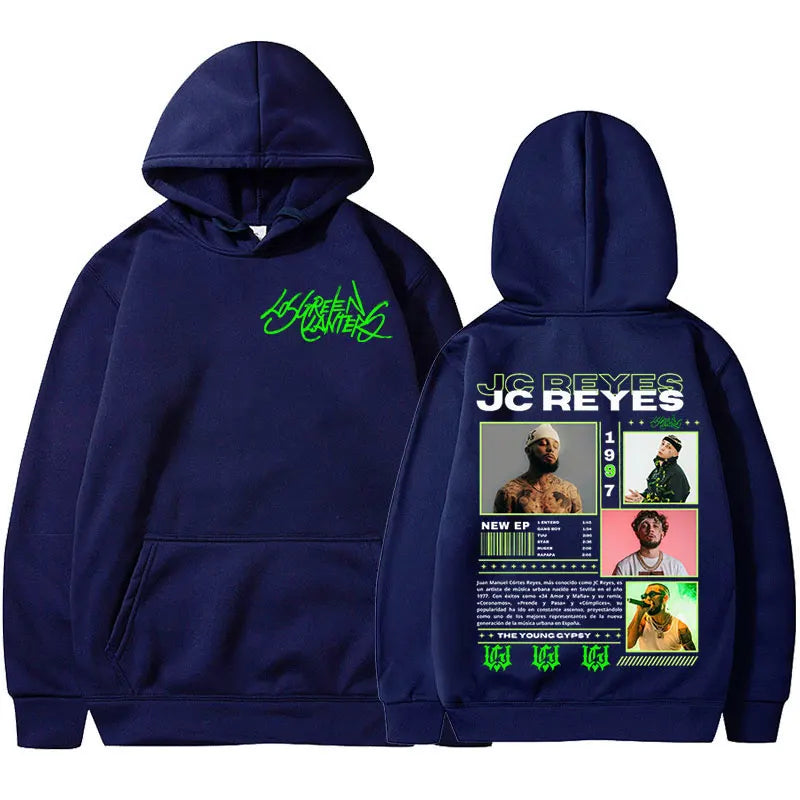 Rapper Jc Reyes Album Tour 2025 Graphic Hoodies Men Women Harajuku Hip Hop Fashion Hooded Sweatshirts Hoodie Casual Pullovers