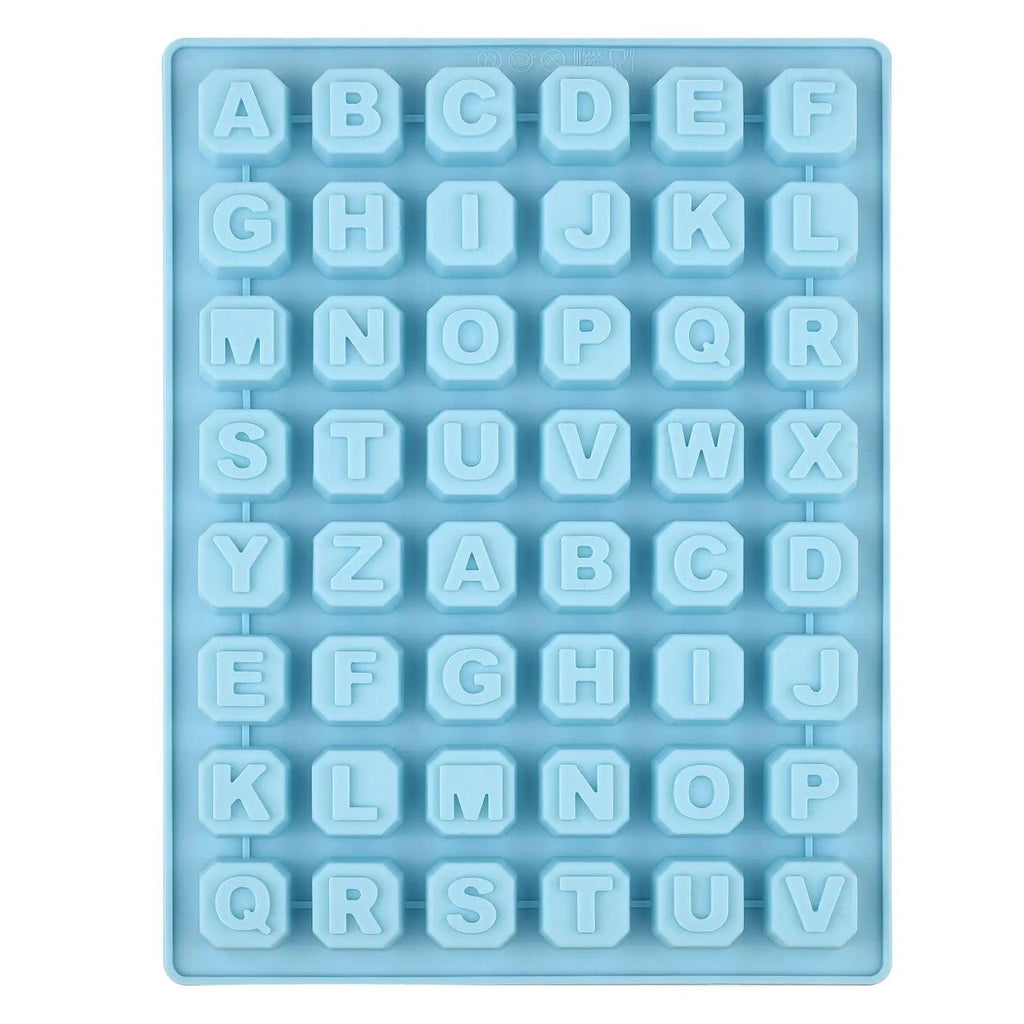 48 Letter Enghish Alphabet letter Silicone Mold Soap Mould Cake Cupcake bake Bakeware Chocolate Soap Diy Decorating Tools Mould