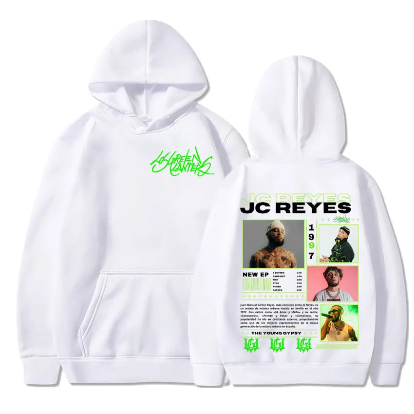 Rapper Jc Reyes Album Tour 2025 Graphic Hoodies Men Women Harajuku Hip Hop Fashion Hooded Sweatshirts Hoodie Casual Pullovers