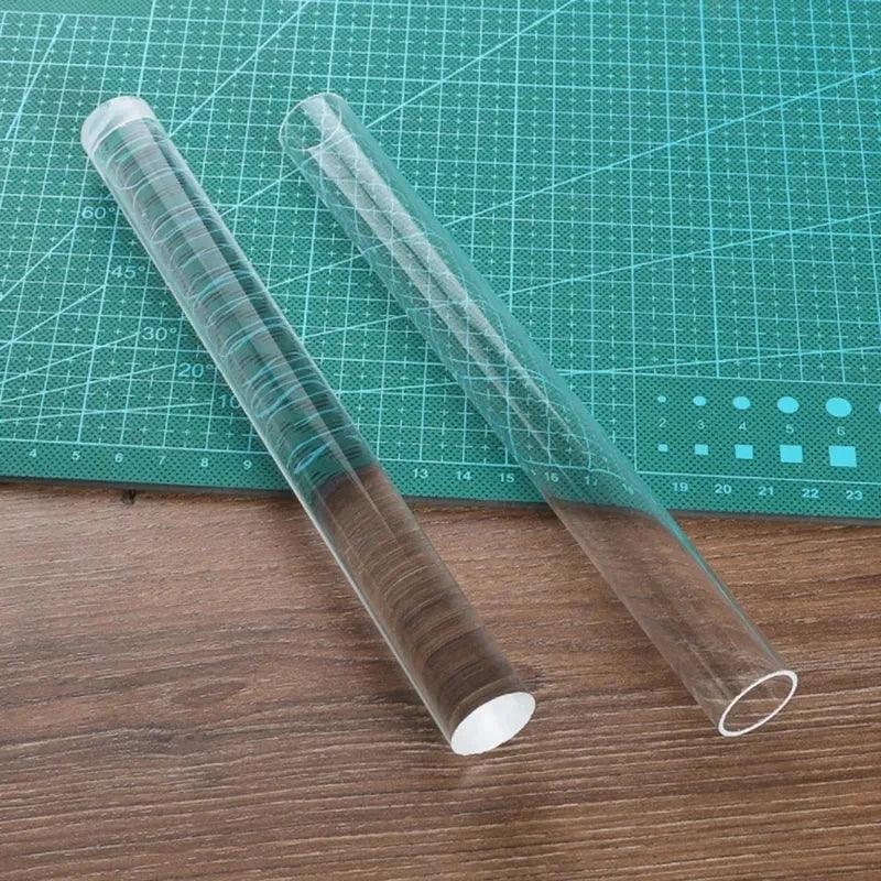 Solid Acrylic Rolling Pin Rod Bar Stick Roller Polymer Clay Sculpting Pottery Tools DIY Modeling Clay Extruder Craft Tools
