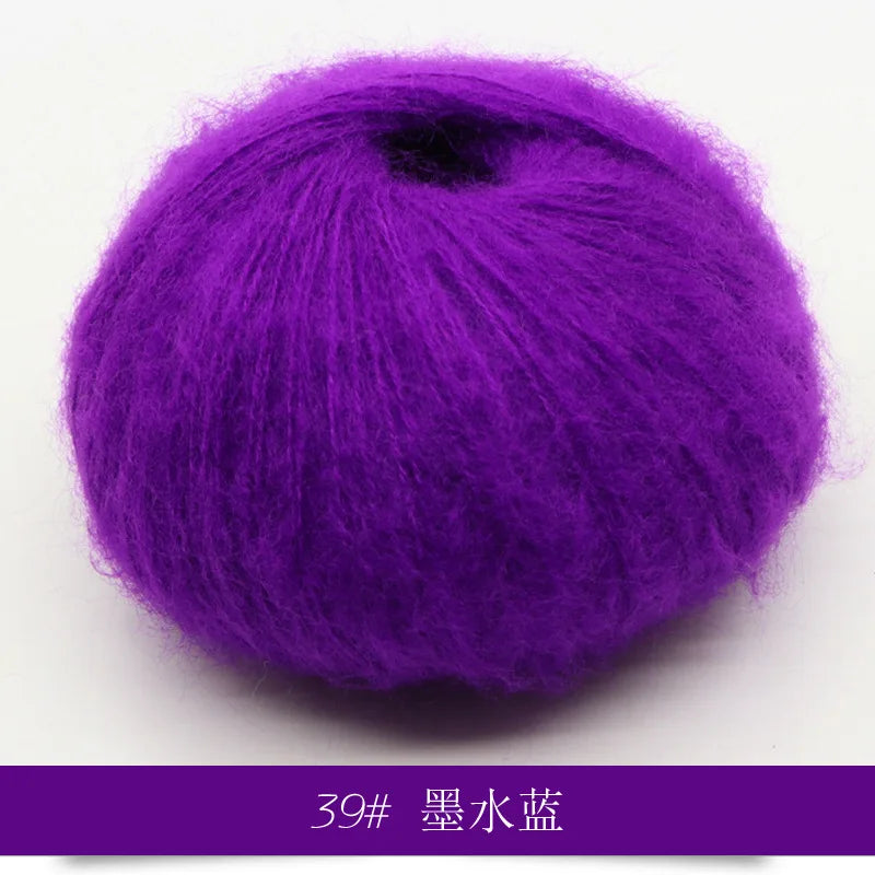 Mohair Yarn 25g Soft Knit Wool For Scarves And Sweaters