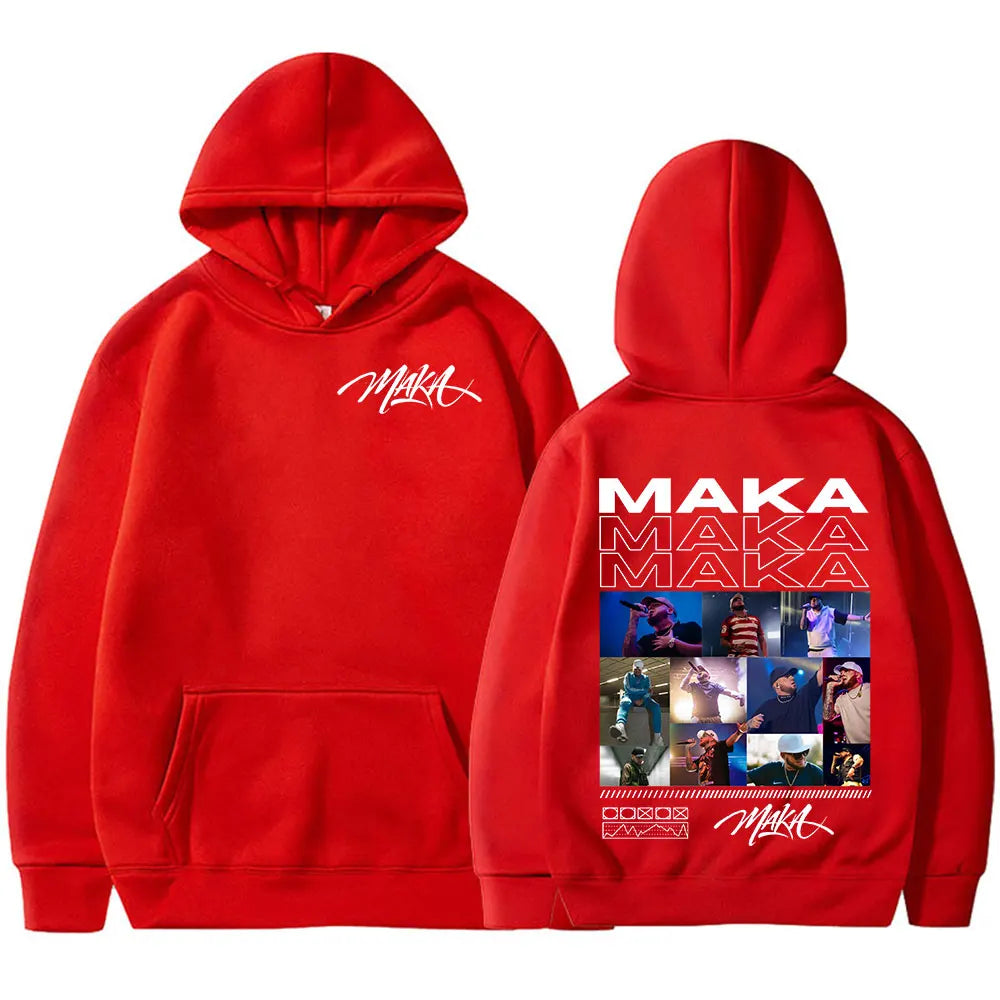 Rapper Maka Graphic Hoodies Men Women Clothing Fashion Hip Hop Sweatshirt Casual Oversized Long Sleeve Pullover Hoody Streetwear